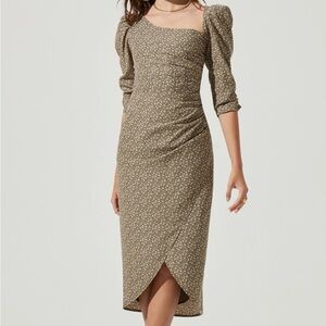 ASTR The Label asymmetrical midi dress small